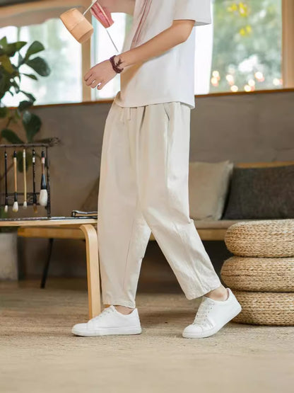 "Adrien" - Wide Linen Pants