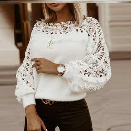 White Lace Pullover