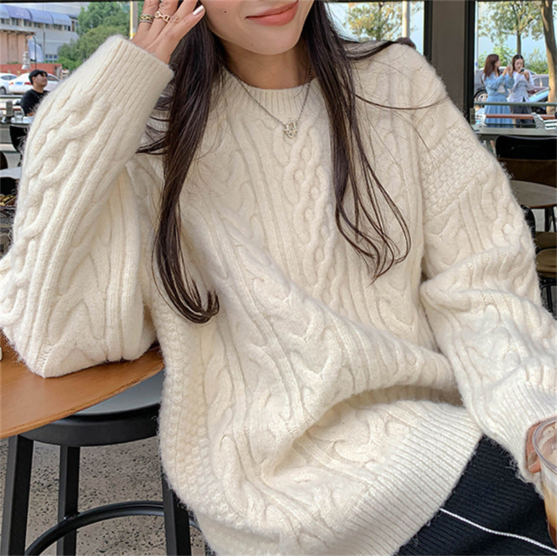 Cream Cable Sweater