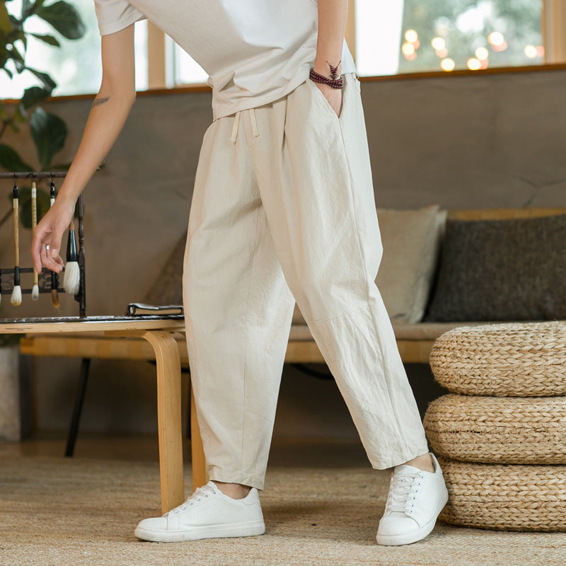 "Adrien" - Wide Linen Pants