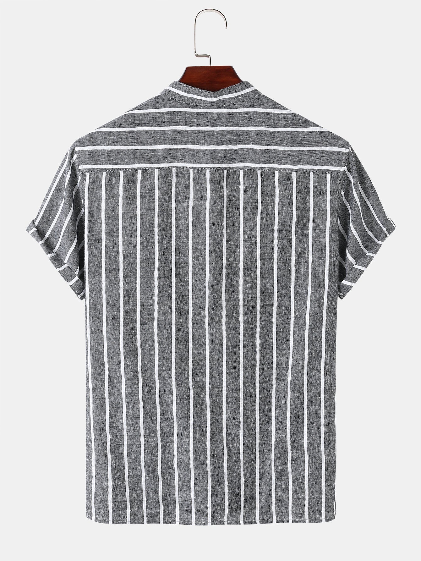 "Bernard" - Short Sleeve Stripped Shirt