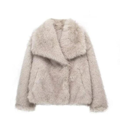 "Belleza" - FAUX FUR CROPPED JACKET