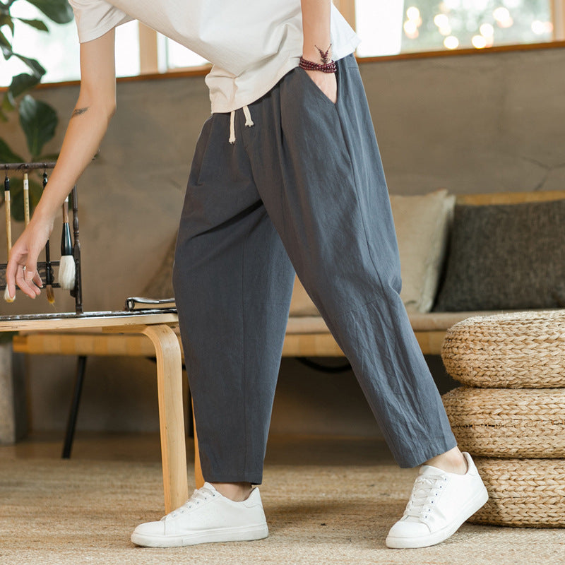 "Adrien" - Wide Linen Pants