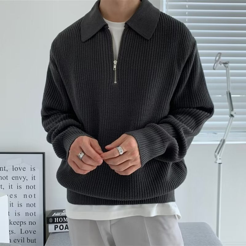 "Émilien" - Zipped Sweater