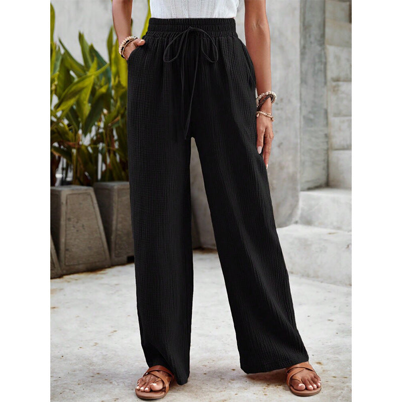 "Lina" - Black Flow Pants