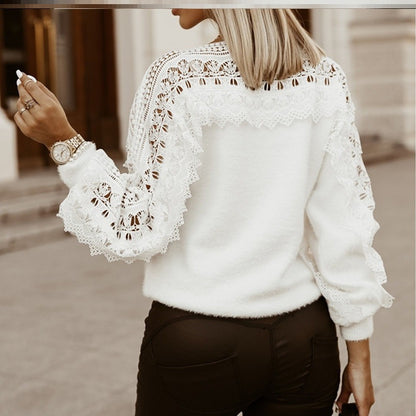 White Lace Pullover