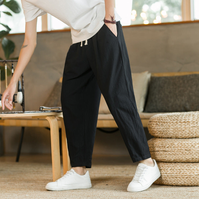 "Adrien" - Wide Linen Pants